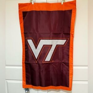 Hokies double-sided vertical banner - Maroon and Orange NWT 28 inches by 44